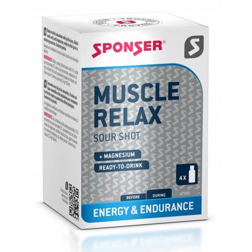 Sponser MUSCLE RELAX 4x30ml shot/doboz Citrom Izomfunkció