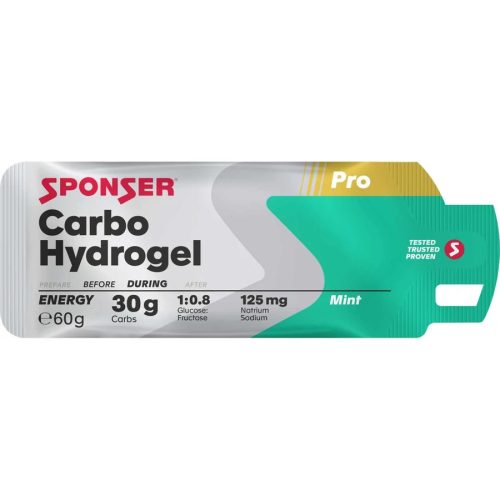Sponser CARBO HYDROGEL 60g tasak Menta Energia zselé