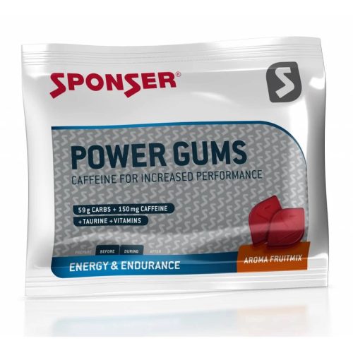 Sponser POWER GUMS 75g zacskó Vegyes gyümölcs Gumicukor