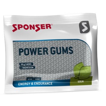   Sponser POWER GUMS 75g zacskó Sour (+magnézium) Enyhén savanykás Gumicukor