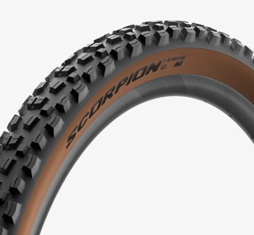 Külső Pirelli Scorpion™ E-MTB M Classic 29" x 2,6 (65-622) Tubeless ready fold., defektvédelem: HyperWALL™ fekete/BARNA
