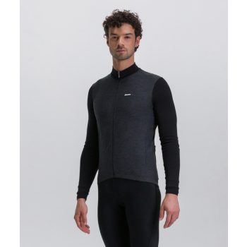   Mez Santini PURE (Melange Thermal) thermo hosszú ujjú fekete M (Merino)