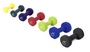 Fitness súlyzó csúszásmentes neoprén bevonattal 2kg MN2 JK Fitness