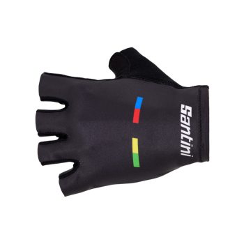 Kesztyű Santini UCI WORLD CHAMPION  fekete M