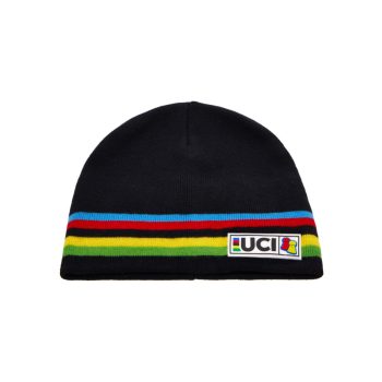 Sapka Santini UCI Rainbow BBH BEANIE téli fekete (BBH309)