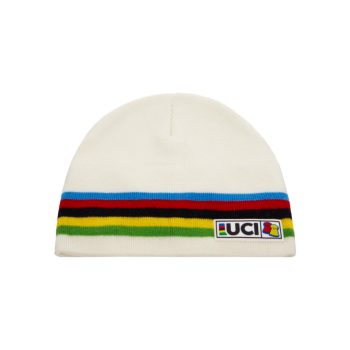 Sapka Santini UCI Rainbow BBH BEANIE téli fehér (BBH310)