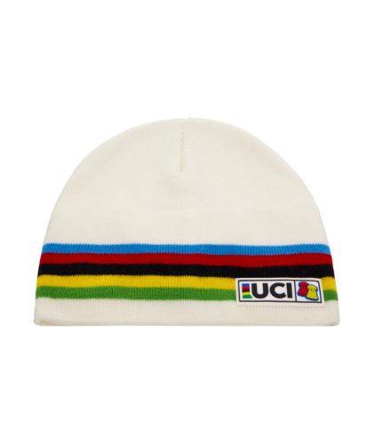 Sapka Santini UCI Rainbow BBH BEANIE téli fehér (BBH310)