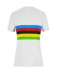 Póló női Santini UCI WORLD CHAMPION színes csíkos fehér M