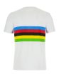 Póló unisex Santini IRIDE UCI WORLD CHAMPION színes csíkos fehér XXL